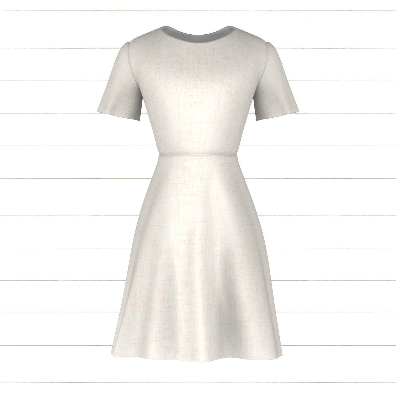Alaska PRINTED Textured Solid Cream