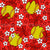 Softball Daisy Floral with Bows and Stars in Red Image