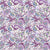 Paisley Collection:  Lavender Paisley Floral On White Image