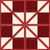 Geometric Snowflake Burgundy Red & White Image