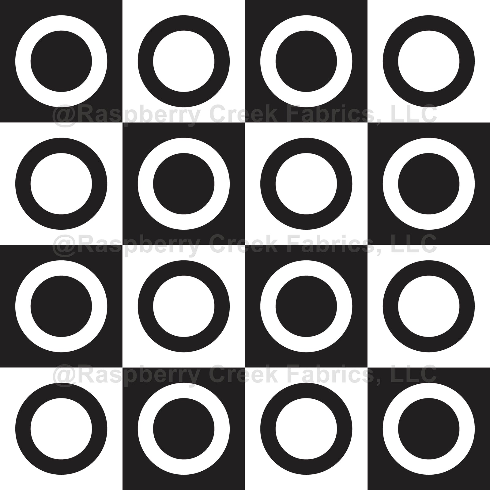 Black and White Geometric Circles