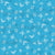 White Birds Butterfly Floral Turquoise Ditsy: Bandanna Print Collection Image