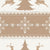 Nordic Christmas - Reindeer & Snowflakes Fair Isle Sweater In Tan & Cream Image