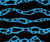 Poison Dart Frog Stripes Blue and Black Image