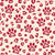 Wild Leopard Animal Dog Paw Prints Red Tan Ivory Image