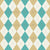 Argyle Pattern, White Blue Beige, Brown Stitching Image