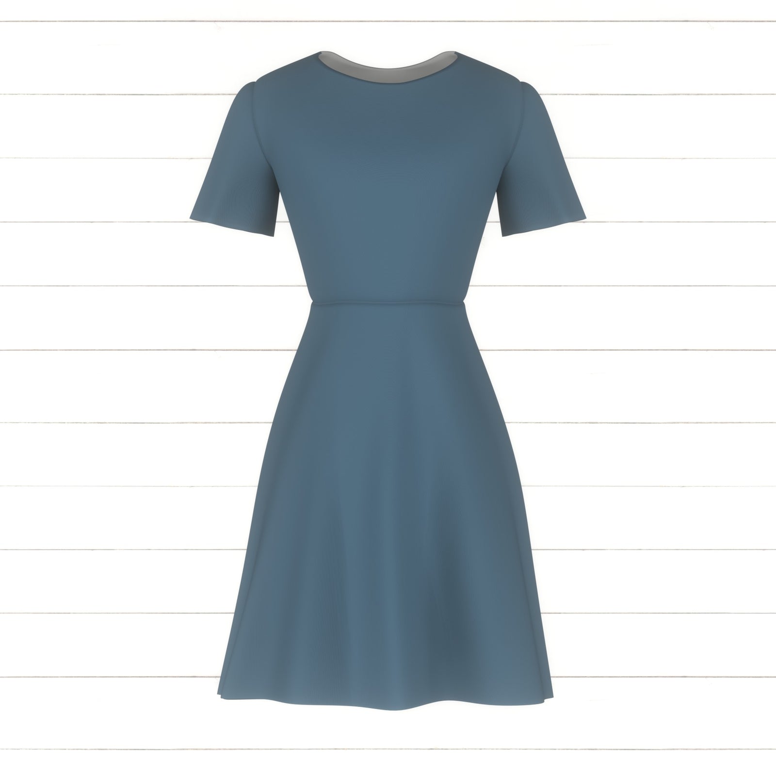 Solid Muted Blue