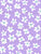 Little Flowers Light Purple, White and Light Seafoam Blue Green Image