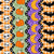 Halloween Stripes Bats Skulls Pumpkins Image