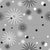 Atomic Sparkles Wall Paper - Silver Gray Mid-Century, Retro Snowflakes Image