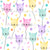Cute Kawaii Kitty Cat Colorful Rainbow Balloons Image