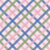 Serenity Blue, Blush Pink, Warm Sage Green Diagonal Gingham Stripes on Soft Pink - Spring & Summer Blue & Pink Blueberry Botanicals Image