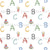 ABC School Icons in White, Apple Season by JuneyB Design Image
