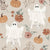 Ghostly Florals Ghosts on Stone - Cozy Fall Halloween Fabric Image