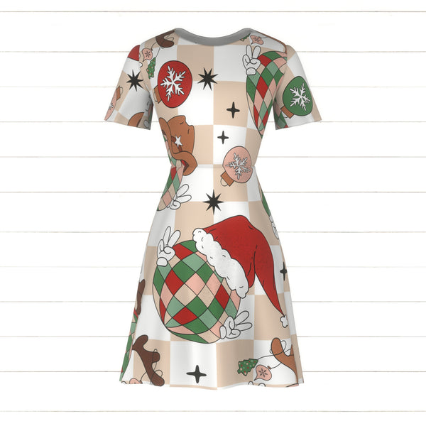 white christmas dresses Christmas Retro Groovy Disco Ball 80s Gender neutral Fabric, Raspberry  Creek Fabrics