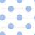 Blue polka dots on white - hop into spring Image