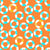 Rubber Rings in Blue and Yellow on Orange Image
