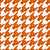 Houndstooth with Rock Hand in Burnt Orange Image