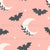 Bats and Moons on Peach _ Spooky Sweet Collection Image