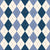 Argyle Pattern, White Navy Blue Blue, Black Stitching Image
