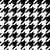 Houndstooth pattern, Black and White Image