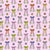 Coquette Ribbons with Skull Charms on Pink Image
