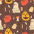 Halloween pumpkins, holiday ghosts, mushrooms Image
