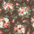 Christmas Flowers {on Dark Brown Faux Linen Texture} Watercolor Poinsettia Image