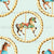 Whimsical Americana Carousel Horses in Mint Green, Horse Carousel Collection by The Sewing Sailor Image