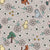 Classic Pooh and Friends Floral Taupe Tan Image