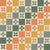 Scandinavian Checkered Florals - Earthy Sage green, yellow and coral Image
