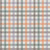 A Non-Traditional Plaid in Muted Earth Tone Colors of Lavender, Peach, Mocha Brown, and Teal Green on a White Background Image
