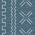 Blue mud cloth fabric, African mud cloth pattern, Boho style design, denim blue, white, home decor, Hand drawn design, geometric, ethnic style Image