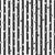 Classic Ticking Stripes in Black and White Elevated with Charming, Uneven Cut-Out Hearts Image