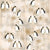 Emperor Penguins on Sepia Peach Image