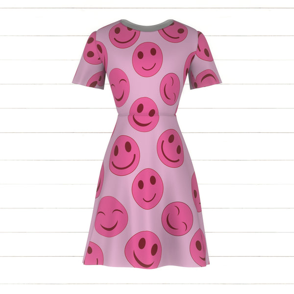 pink smiley face dress TX Smiley Face Kids Dress Peachy / 5/6
