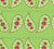 Daisy madness collection blender pattern Paisley in Viva Magenta , Burgundy  colors and in Kohlrabi green background Image