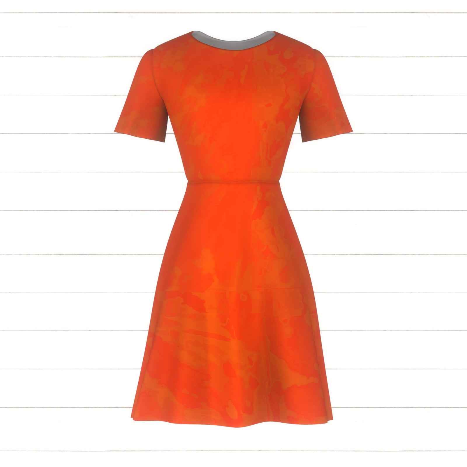 Ultra-Bright Watercolor Solid in Orange – Bright Side of Things Collection by Patternmint Fabric, Raspberry Creek Fabrics, watermarked