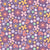 Retro 70s Icons Rainbow Love Flowers Smiley Face Butterflies on a Purple Background Image