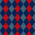 Argyle Pattern, Navy Blue Red Blue, Brown Stitching Image