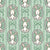 Spring Easter Bunny Frames and Bows in Green Image