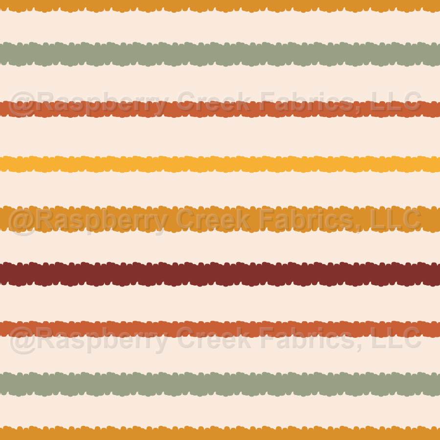 Autumn Burst Paintbrush Stripe White; Fall Paintbrush Stripes on White