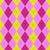 Argyle Pattern, Baby Pink Yellow Pink, Black Stitching Image