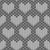 Faux Knitted Wool Hearts Hygge Nordic Warm Grandpa Style White on Grey Image
