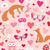 Pink Foxes and Owls Valentines on Pink Image