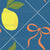 Coquette Bows and Lemons in Orange, Blue, Yellow and Green Image