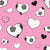 Watercolor Soccer Hearts Pink Image