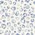 Leopard blue navy watercolor seamless background Image
