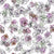 Violas Floral Sketch on White Image