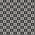 Faux Knitted Wool Checks and Heart Retro Hygge Crafty Warm Nordic Grandpa Style White Black Image